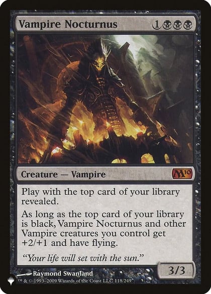 Vampire Nocturnus, The List Reprints 118/249