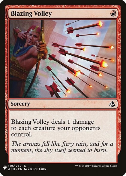 Blazing Volley, The List Reprints 119