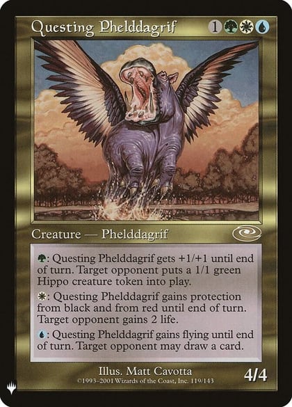 Questing Phelddagrif, The List Reprints 119