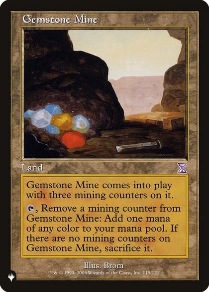 Gemstone Mine (TSB), The List Reprints 119/121