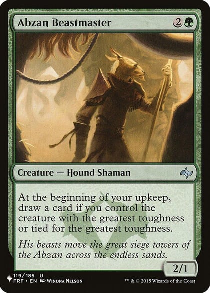 Abzan Beastmaster, The List Reprints 119/185