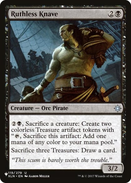 Ruthless Knave, The List Reprints 119/279