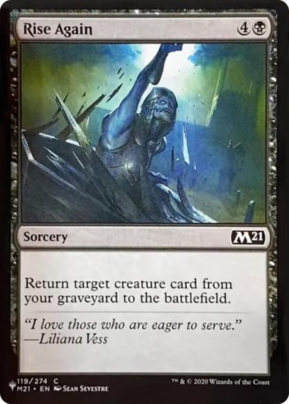 Rise Again, The List Reprints 119/274