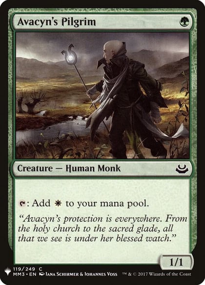 Avacyn's Pilgrim, The List Reprints 119