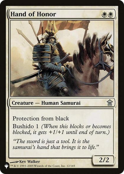 Hand of Honor, The List Reprints 12/165