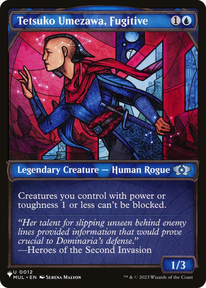 Tetsuko Umezawa, Fugitive (MUL), The List Reprints 12