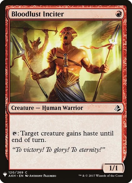 Bloodlust Inciter, The List Reprints 120