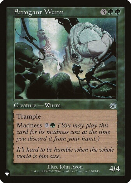 Arrogant Wurm, The List Reprints 120/143