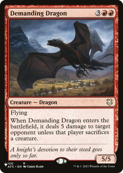 Demanding Dragon, The List Reprints 120