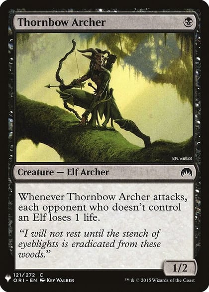 Thornbow Archer, The List Reprints 121