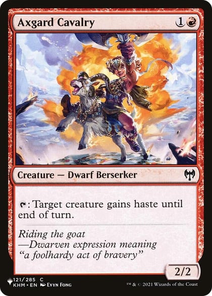 Axgard Cavalry, The List Reprints 121/285