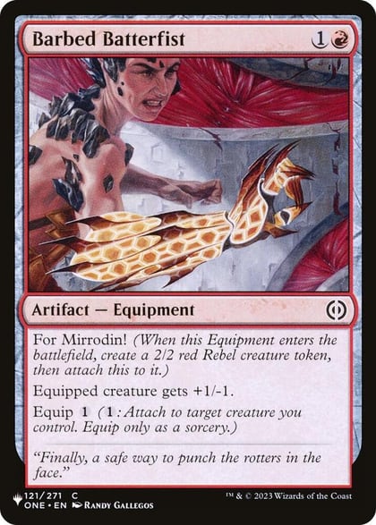 Barbed Batterfist, The List Reprints 121/271
