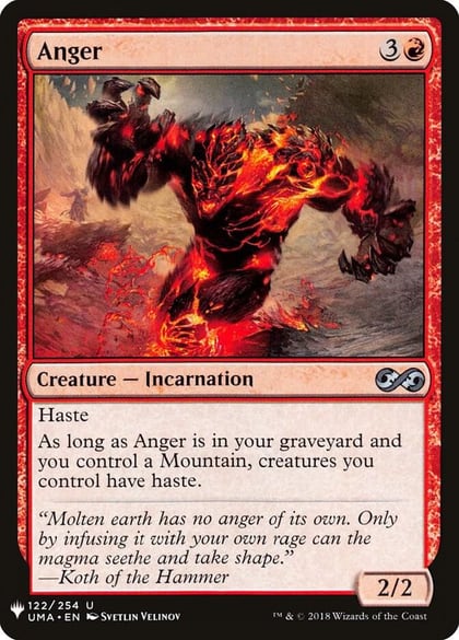 Anger (UMA), The List Reprints 122