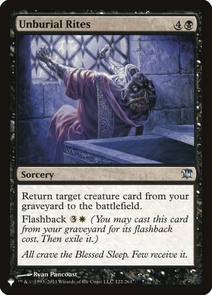 Unburial Rites, The List Reprints 122/264