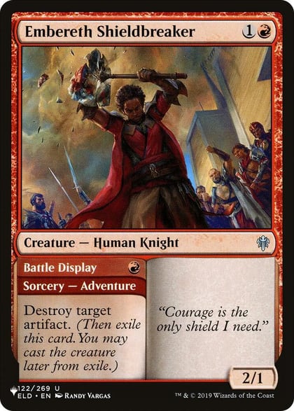 Embereth Shieldbreaker, The List Reprints 122/269