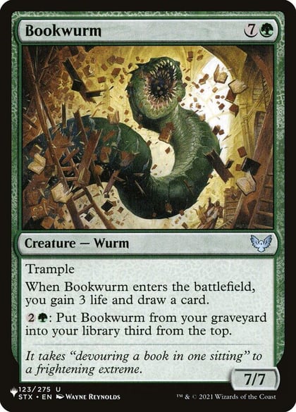 Bookwurm, The List Reprints 123/275