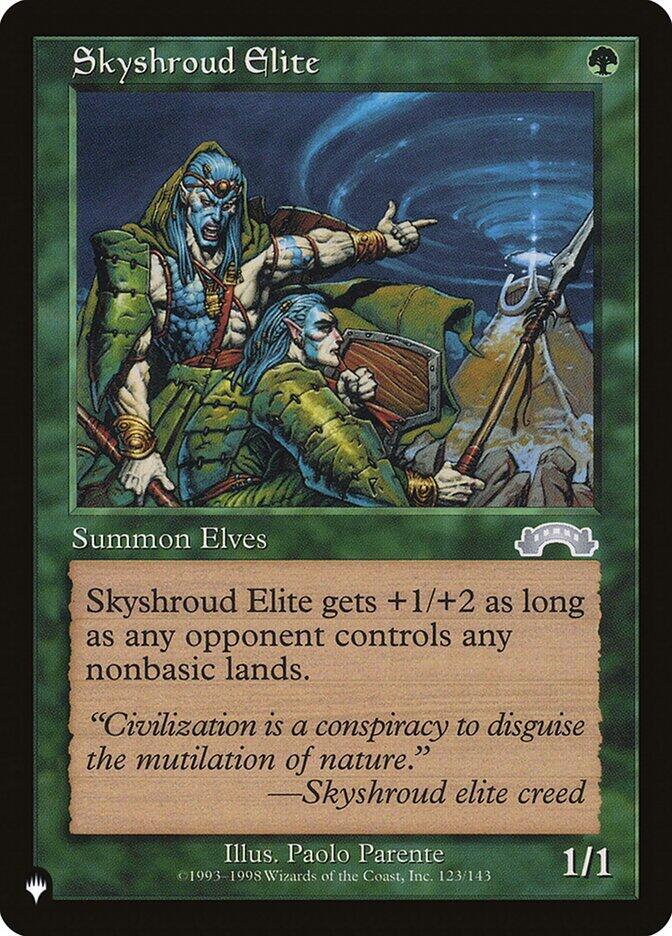 Skyshroud Elite, The List Reprints 123/143