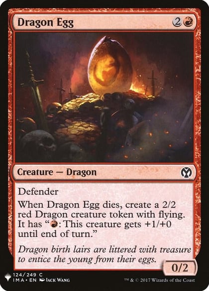 Dragon Egg, The List Reprints 124