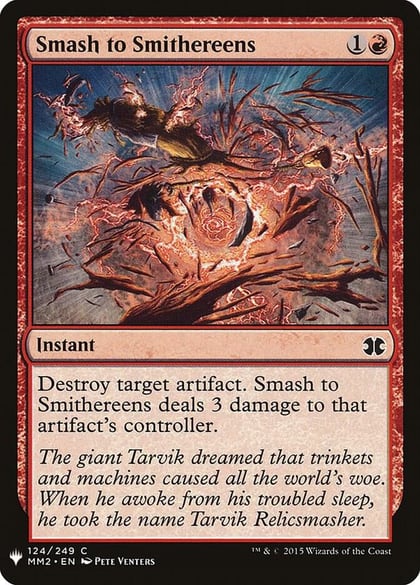 Smash to Smithereens, The List Reprints 124