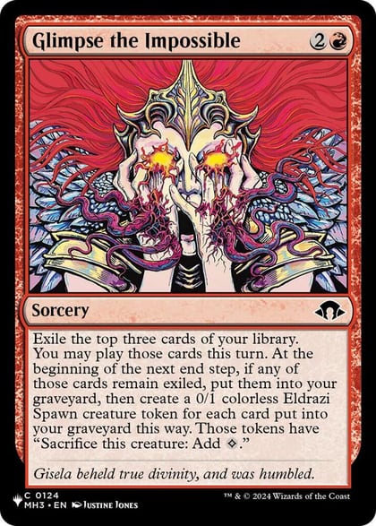 Glimpse the Impossible, The List Reprints 124