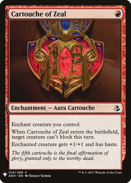 Cartouche of Zeal, The List Reprints 124