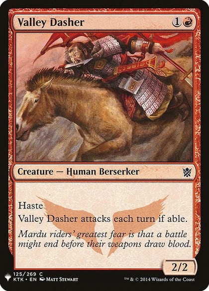 Valley Dasher, The List Reprints 125