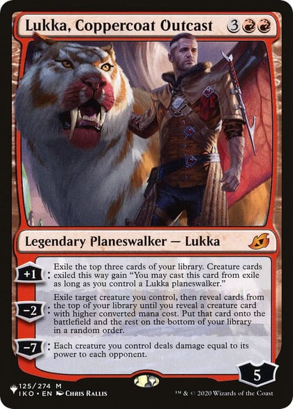 Lukka, Coppercoat Outcast, The List Reprints 125/274