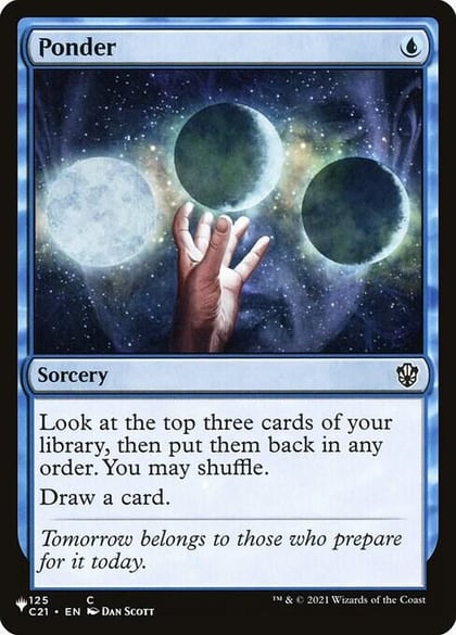Ponder, The List Reprints 125