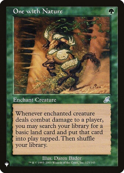 One with Nature, The List Reprints 125/143