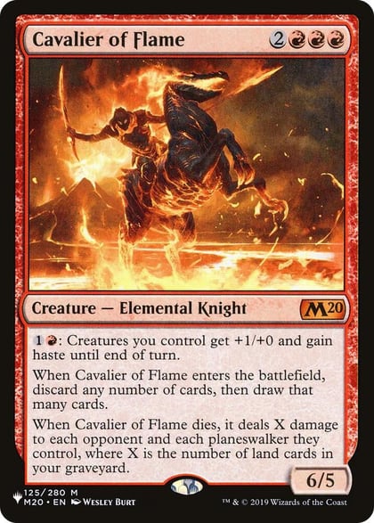 Cavalier of Flame, The List Reprints 125/280