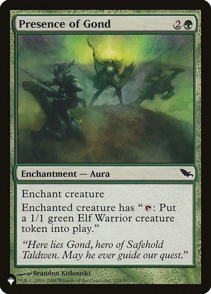Presence of Gond, The List Reprints 125/301