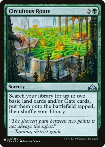 Circuitous Route, The List Reprints 125/259