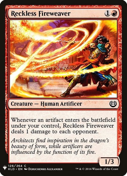 Reckless Fireweaver, The List Reprints 126