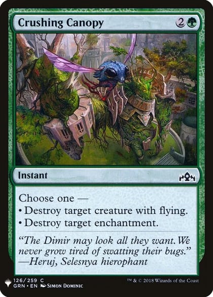 Crushing Canopy, The List Reprints 126