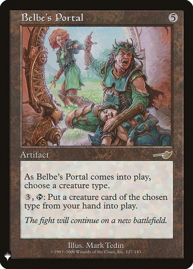 Belbe's Portal, The List Reprints 127