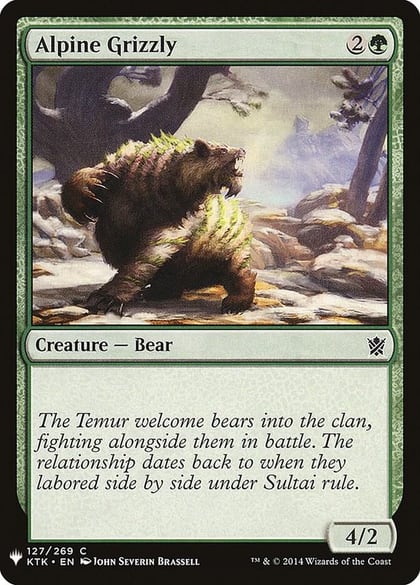 Alpine Grizzly, The List Reprints 127