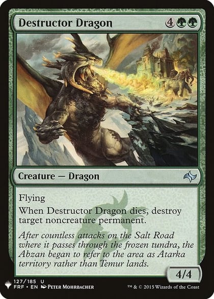 Destructor Dragon, The List Reprints 127
