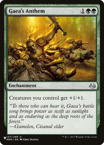 Gaea's Anthem (MM3), The List Reprints 127/249