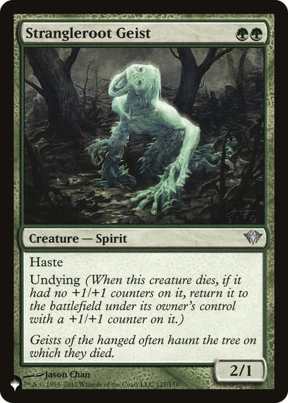 Strangleroot Geist (DKA), The List Reprints 127/158