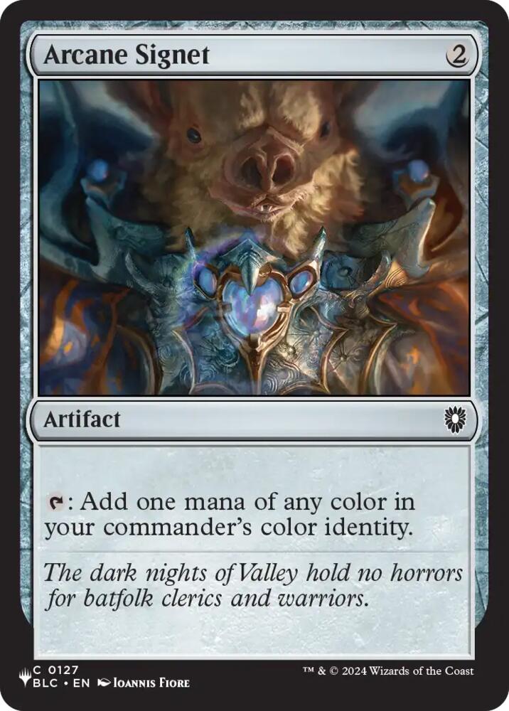 Arcane Signet (BLC), The List Reprints 127