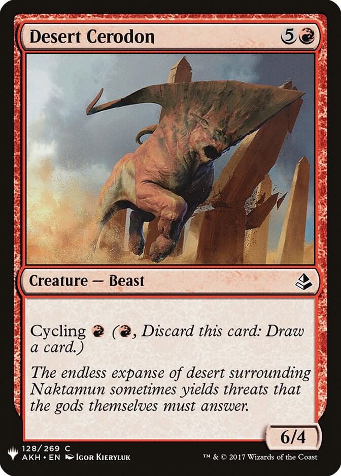 Desert Cerodon, The List Reprints 128