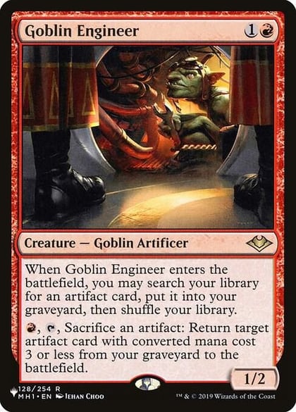 Goblin Engineer, The List Reprints 128