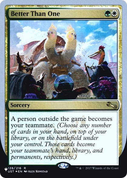 Better Than One, The List Reprints 128/216