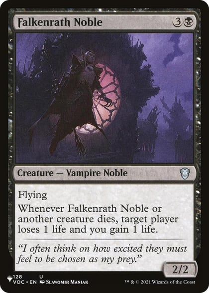Falkenrath Noble, The List Reprints 128/038