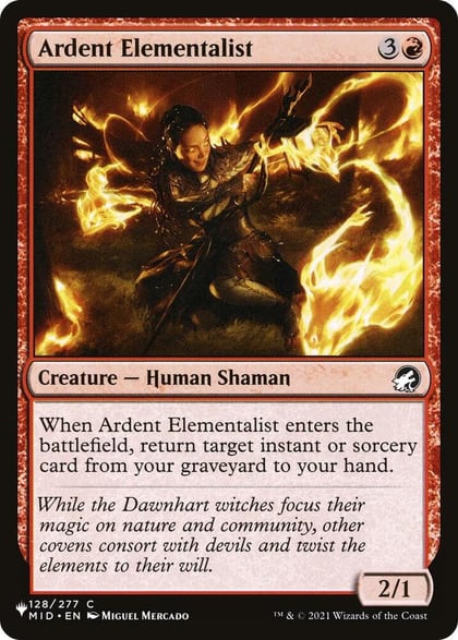 Ardent Elementalist, The List Reprints 128/277
