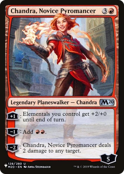 Chandra, Novice Pyromancer, The List Reprints 128/280