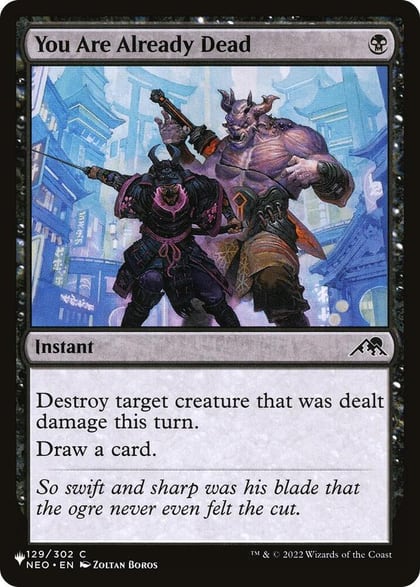 You Are Already Dead, The List Reprints 129/302