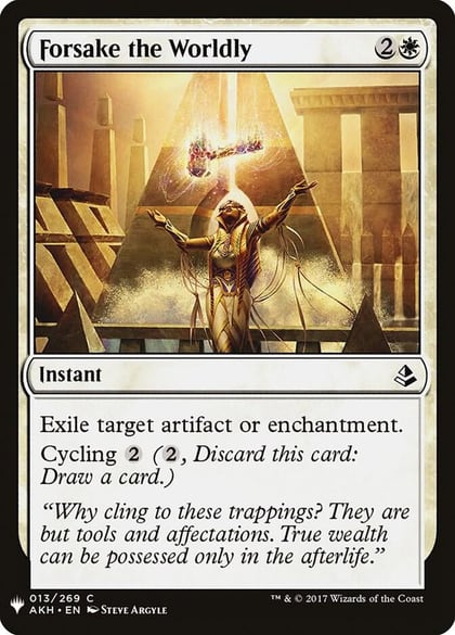 Forsake the Worldly, The List Reprints 13