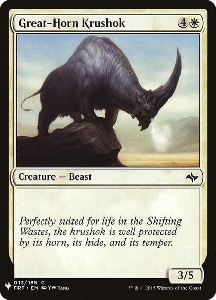 Great-Horn Krushok, The List Reprints 13