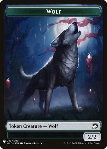 Wolf // Soldier Double-Sided Token, The List Reprints 13 // 2